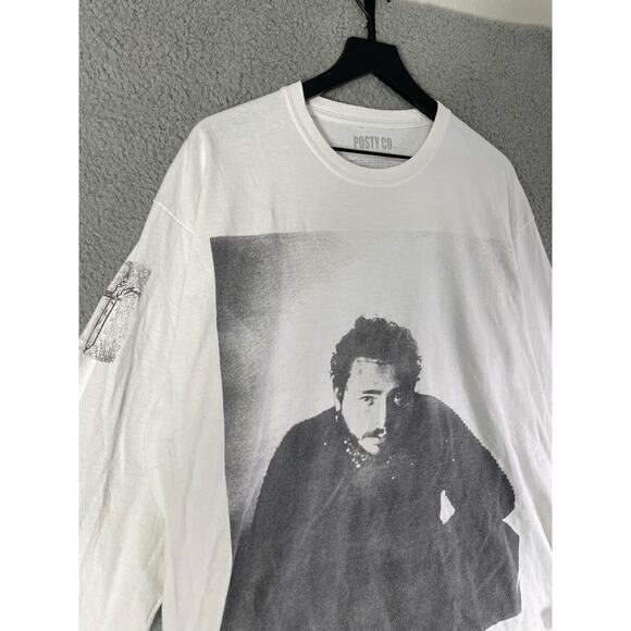 Post Malone Runaway Tour Long Sleeve Shirt White Graphic XL POSTY CO. Rare - Picture 4 of 12